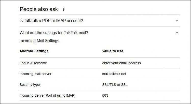 TalkTalk Mail Webmail Login