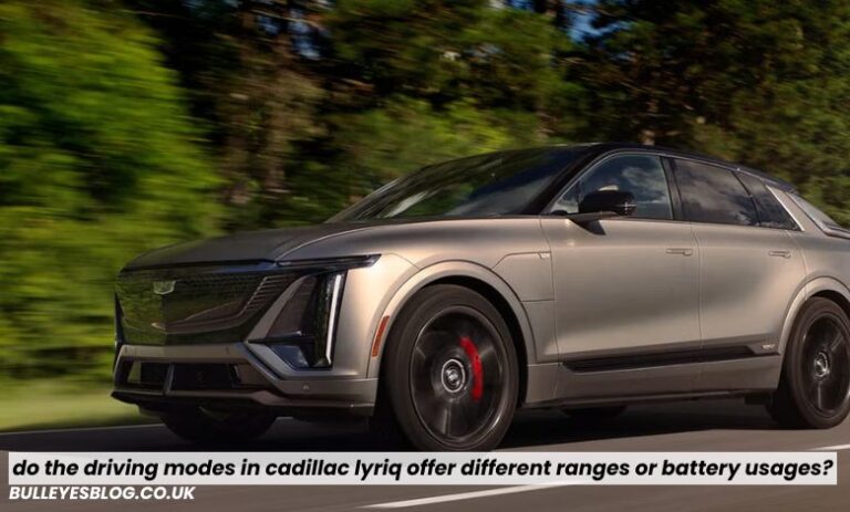 Do the Driving Modes in Cadillac Lyriq Offer Different Ranges or Battery Usages?