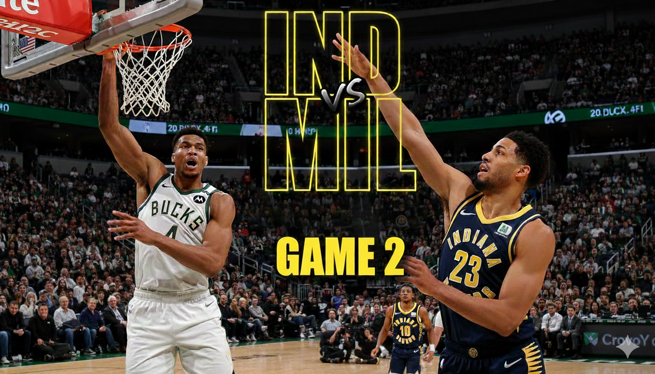 Milwaukee Bucks vs Pacers Match Player Stats