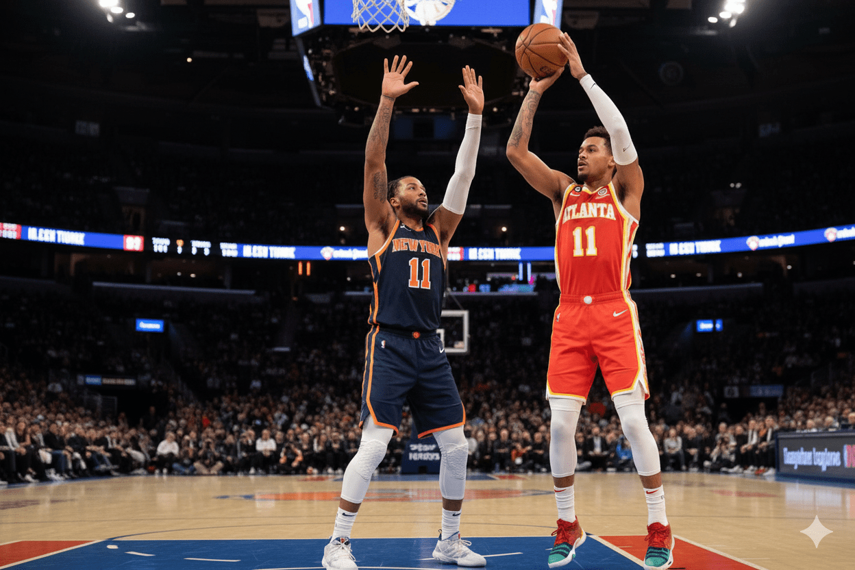 Hawks vs Knicks match visual 2