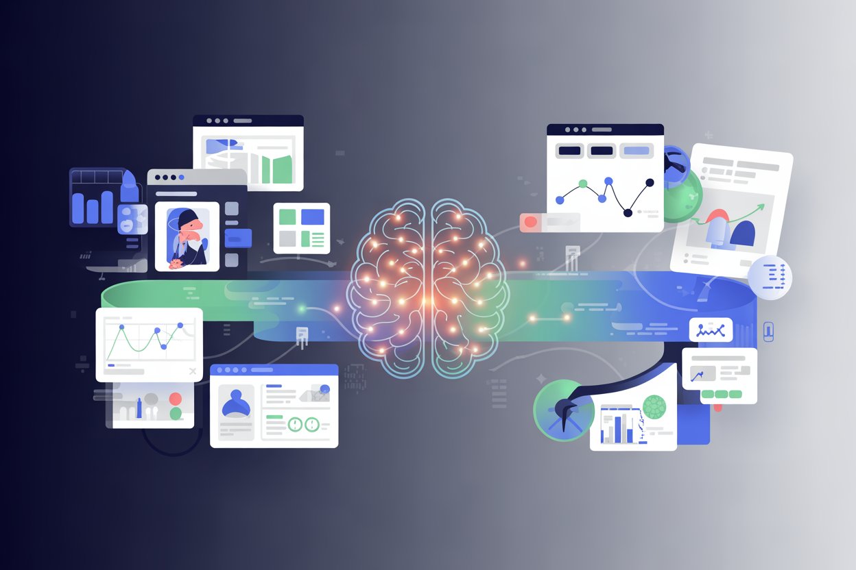 Infographic style image for omnichannel analytics