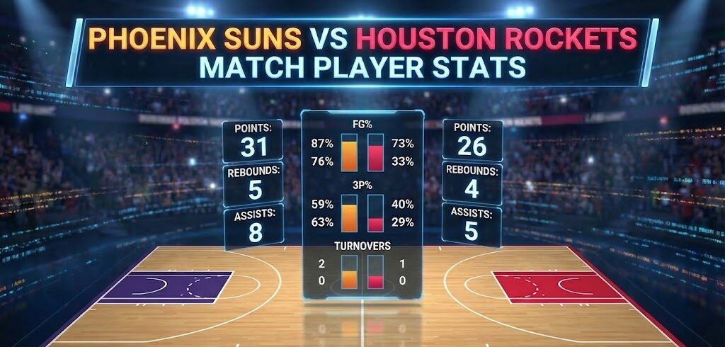 Phoenix Suns vs Houston Rockets Match Player Stats